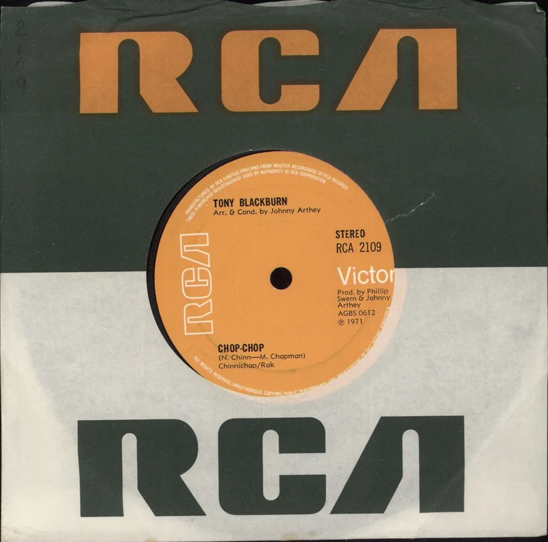 Tony Blackburn Chop-Chop UK 7" vinyl