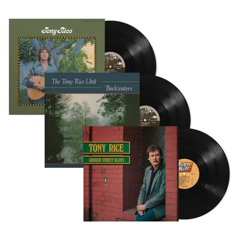 Tony Rice (LP) + Backwaters (LP) + Church Street Blues (180G LP) - Bundle