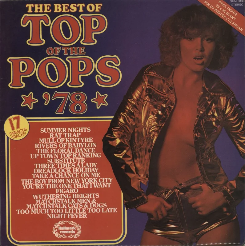 Top Of The Pops The Best Of Top Of The Pops '78 + Poster UK Vinyl LP