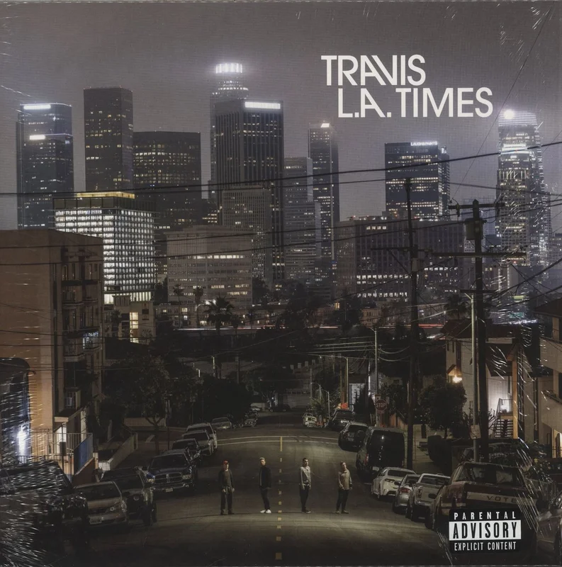 Travis (90s) L.A. Times - Yellow Vinyl + Fully Autographed Insert UK Vinyl LP