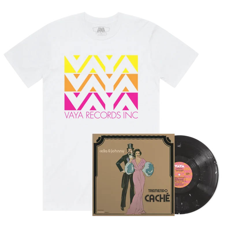 Tremendo Cach (Cach En Negro Y Blanco LP Fania Exclusive) + Vaya Logo T-Shirt