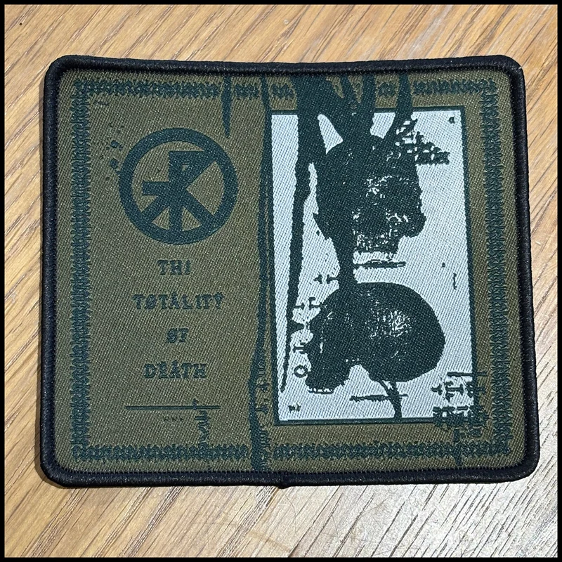 TREPANERINGSRITUALEN: official deluxe/limited TOTALITY OF DEATH patch Black border patch