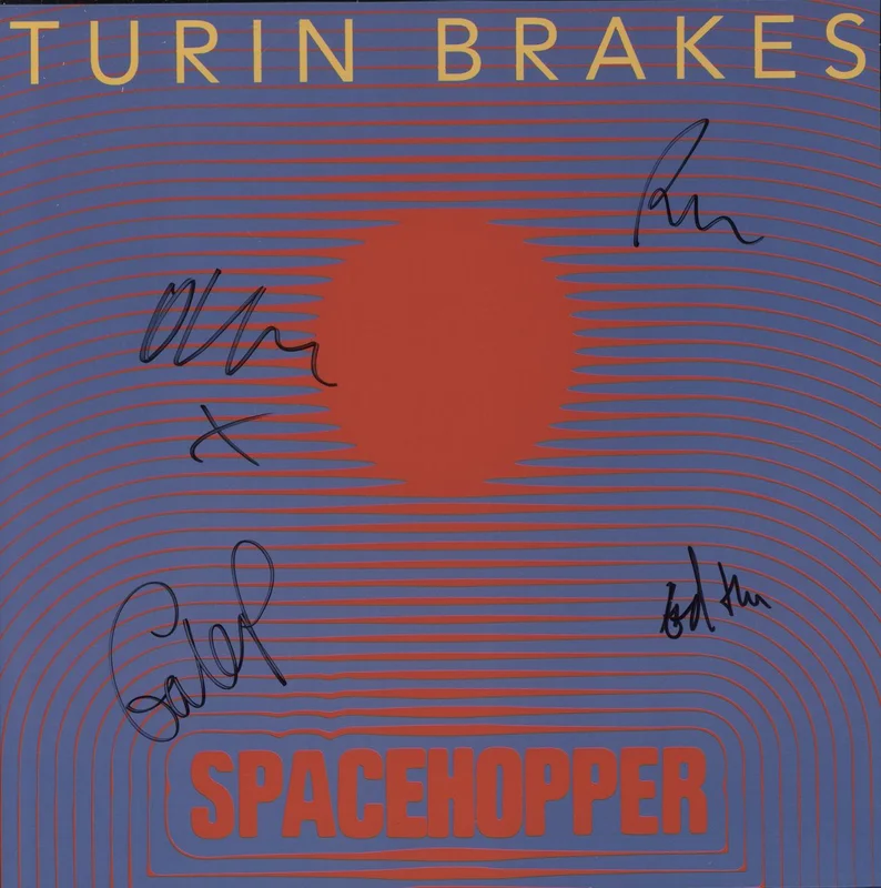 Turin Brakes Spacehopper - Red Vinyl + Autographed UK Vinyl LP