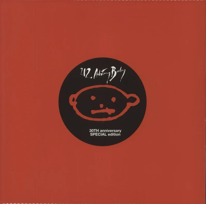 U2 Achtung Baby - Red & Blue Vinyl - 'Solarized Red Band' Cover Art UK 2-LP vinyl set