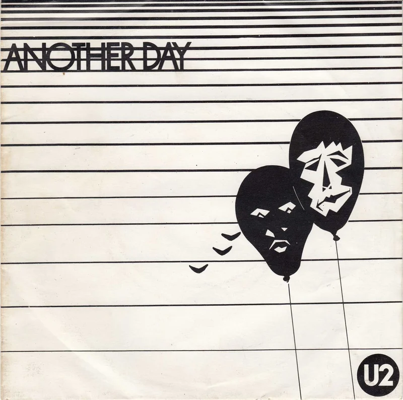 U2 Another Day - Yellow Vinyl Irish 7" vinyl
