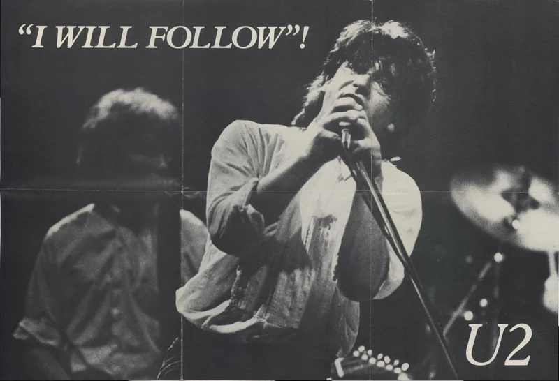 U2 I Will Follow - Poster Sleeve - Sterling Stamp US 7" vinyl