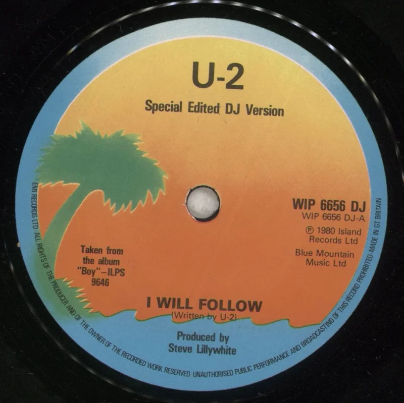 U2 I Will Follow UK Promo 7" vinyl