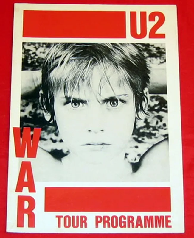 U2 War Postergramme UK Tour programme