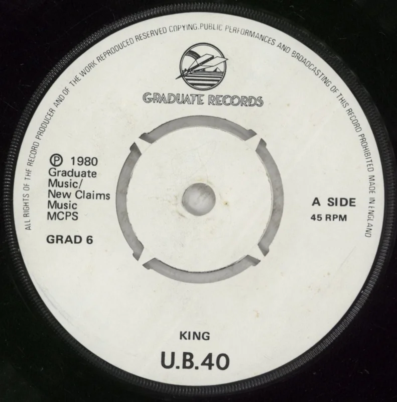 UB40 King - 2nd - 4prong UK 7" vinyl