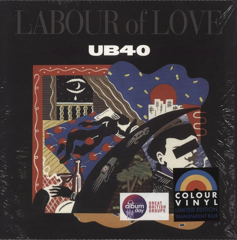 UB40 Labour Of Love - NAD24 - Blue Vinyl UK Vinyl LP