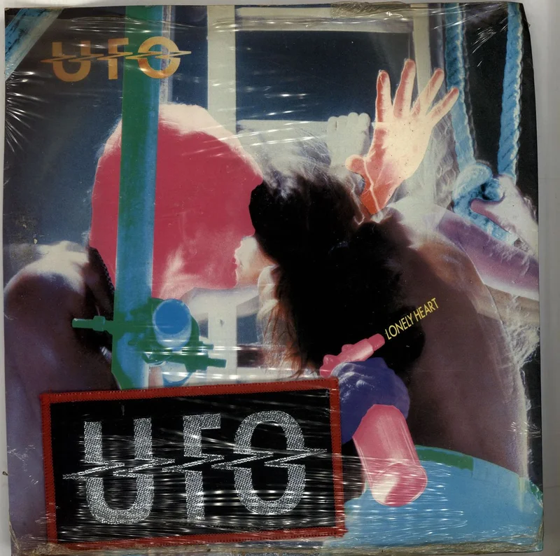 UFO Lonely Heart - Clear Vinyl + patch UK 7" vinyl