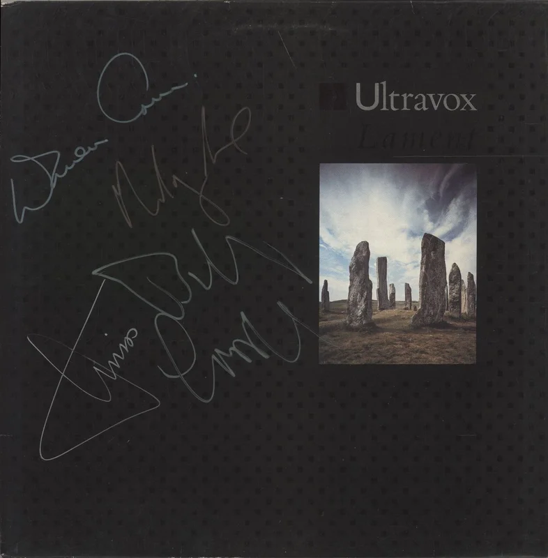 Ultravox Lament - Autographed UK Vinyl LP