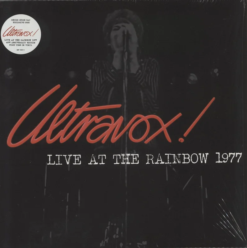 Ultravox Live At The Rainbow 1977 - RSD 2022 UK Vinyl LP