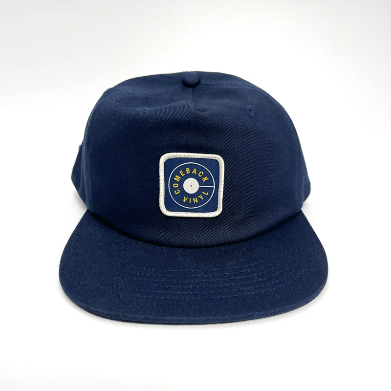 Unconstructed 5-Panel Strapback Hat