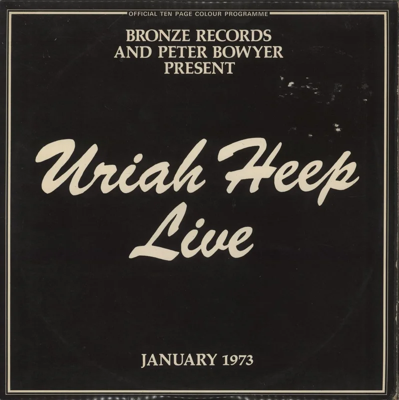 Uriah Heep Live + Inners - VG UK 2-LP vinyl set