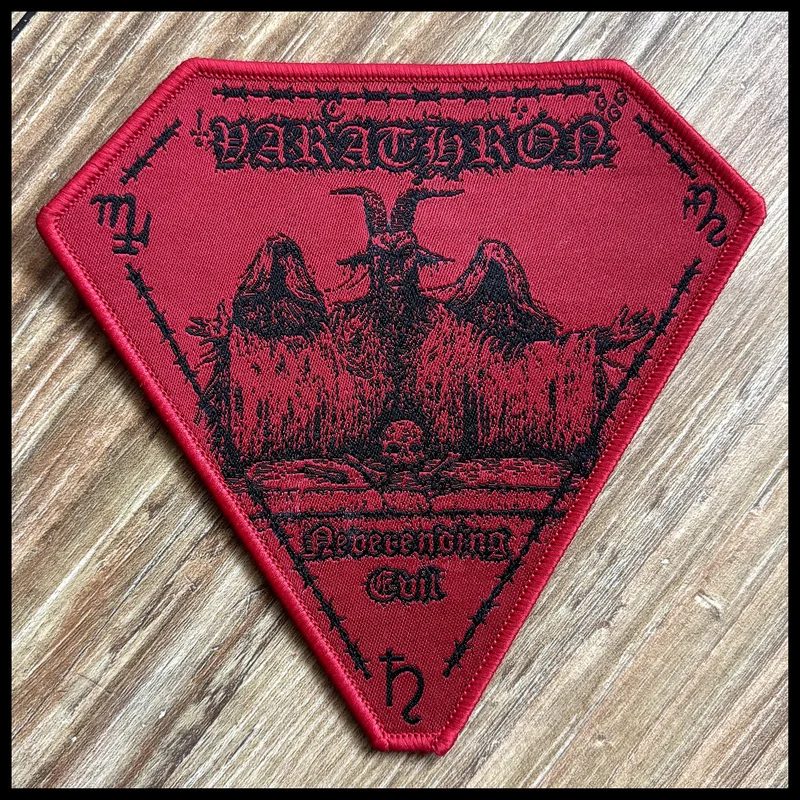 VARATHRON: official deluxe/limited NEVERENDING EVIL patch Red border