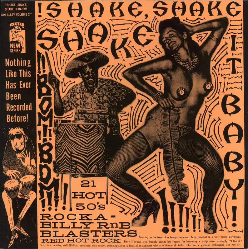 Various-50s/Rock & Roll/Rockabilly Shake Shake Shake It Baby!! - Sin Alley Volume 3 (21 Hot 50's Rockabilly RnB Blasters Red Hot Rock) Canadian Vinyl LP