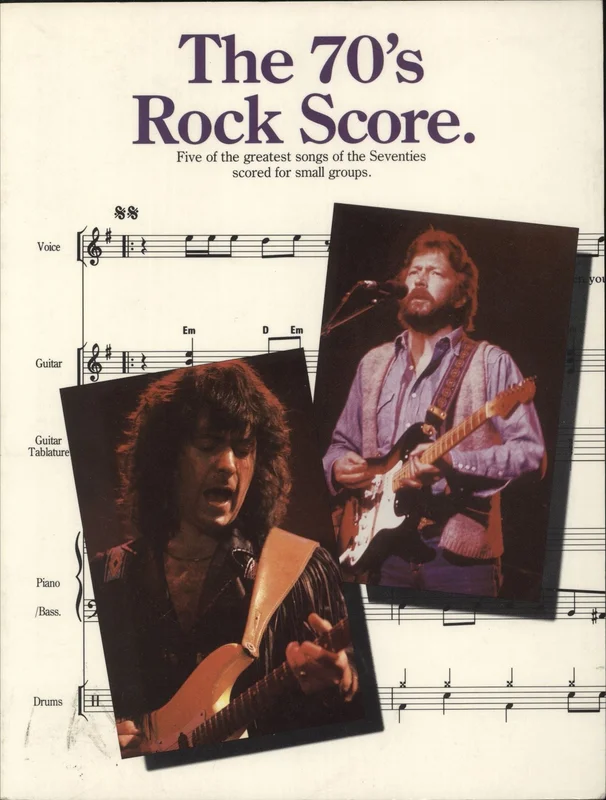 Various-60s & 70s 70s Rock Score UK Book