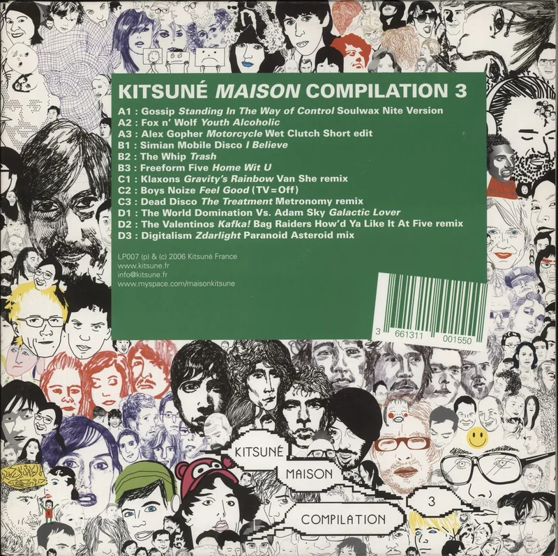 Various-Ambient & Electronica Kitsun Maison Compilation 3 French Vinyl LP