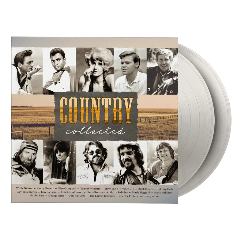 Various-Country Country Collected - Clear Vinyl 180 Gram + Insert UK 2-LP vinyl set