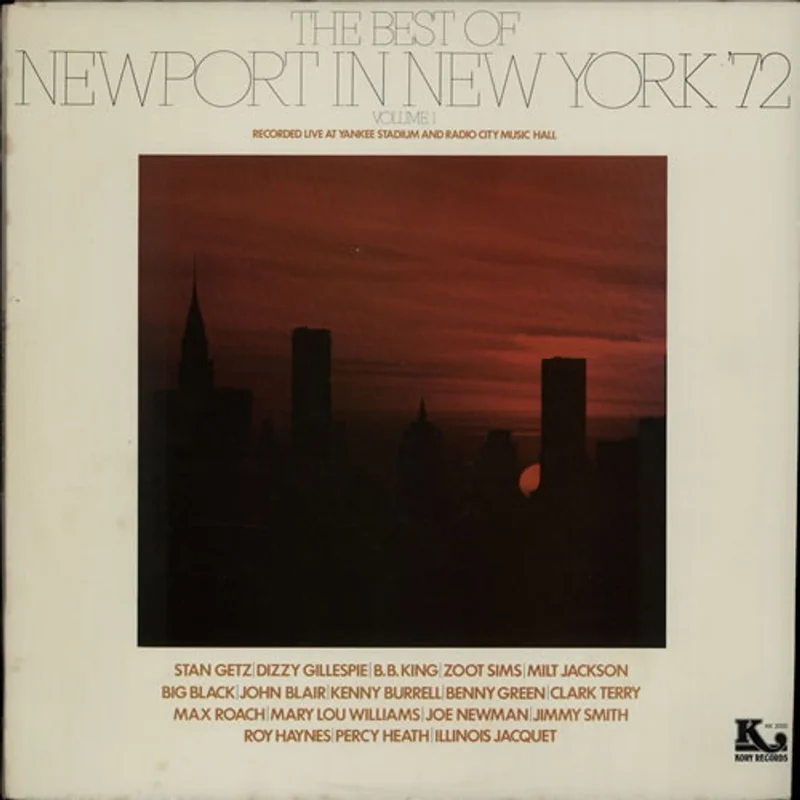 Various-Jazz The Best Of Newport In New York '72: Volume 1 US Promo Vinyl LP