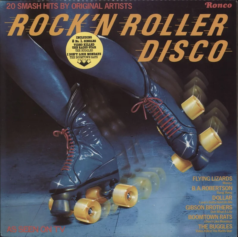 Various-Pop Rock 'N Roller Disco - Laminated sleeve UK Vinyl LP