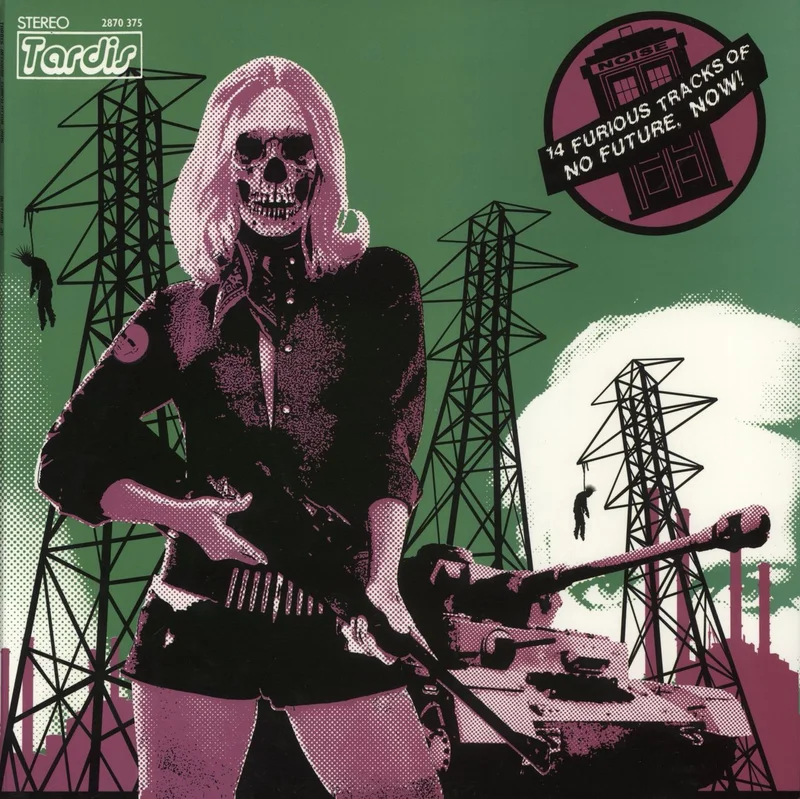 Various-Punk & New Wave 14 Furious Tracks Of No Future, Now! - Blue With White Splatter Vinyl UK Vinyl LP