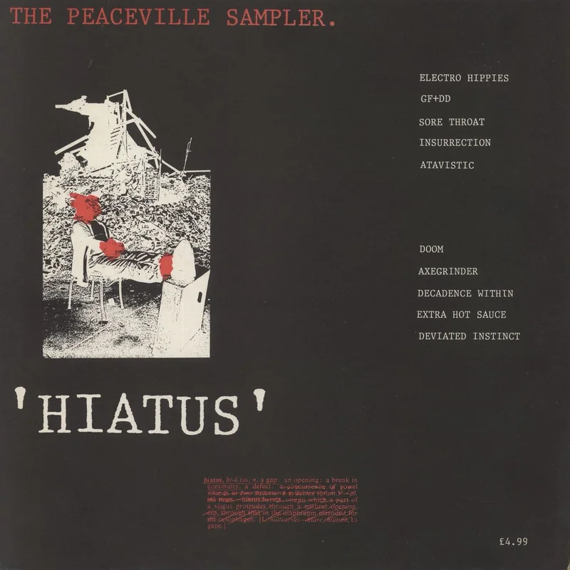 Various-Punk & New Wave Hiatus (The Peaceville Sampler.) UK Vinyl LP