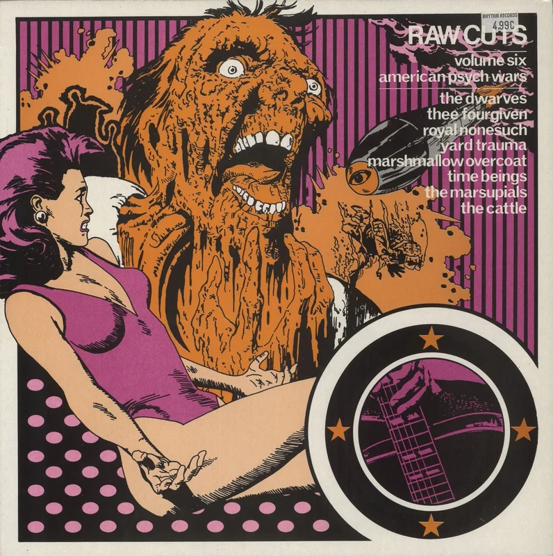 Various-Punk & New Wave Raw Cuts Volume Six - American Psych Wars UK Vinyl LP