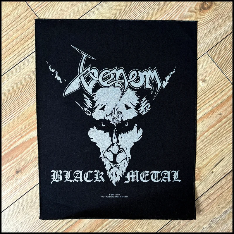 VENOM: official BLACK METAL large back patch