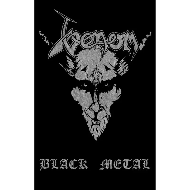 VENOM: official BLACK METAL large flag / textile poster