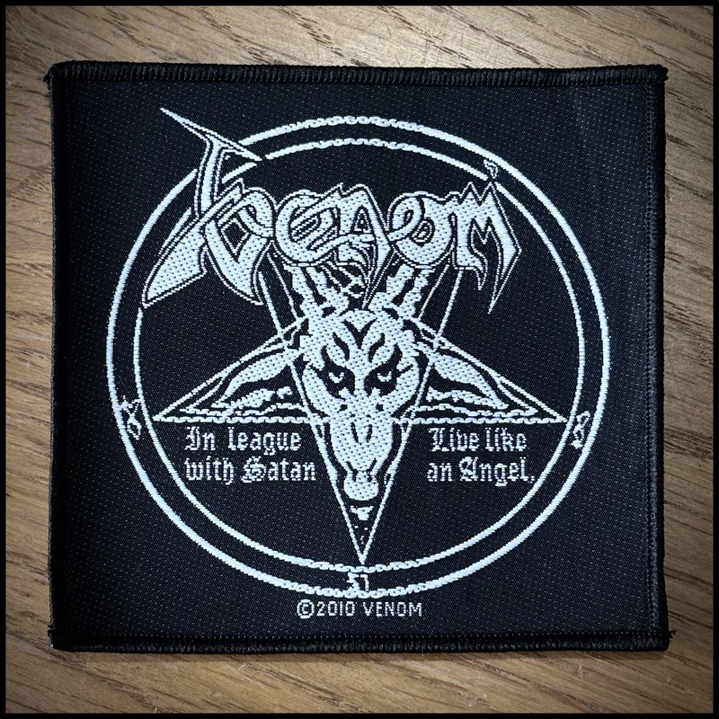 VENOM: official IN LEAGUE WITH SATAN patch (square)