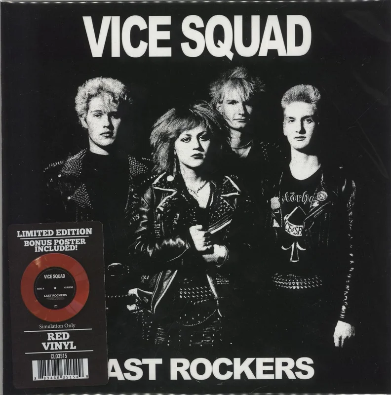 Vice Squad Last Rockers - Red Vinyl Canadian 7" vinyl