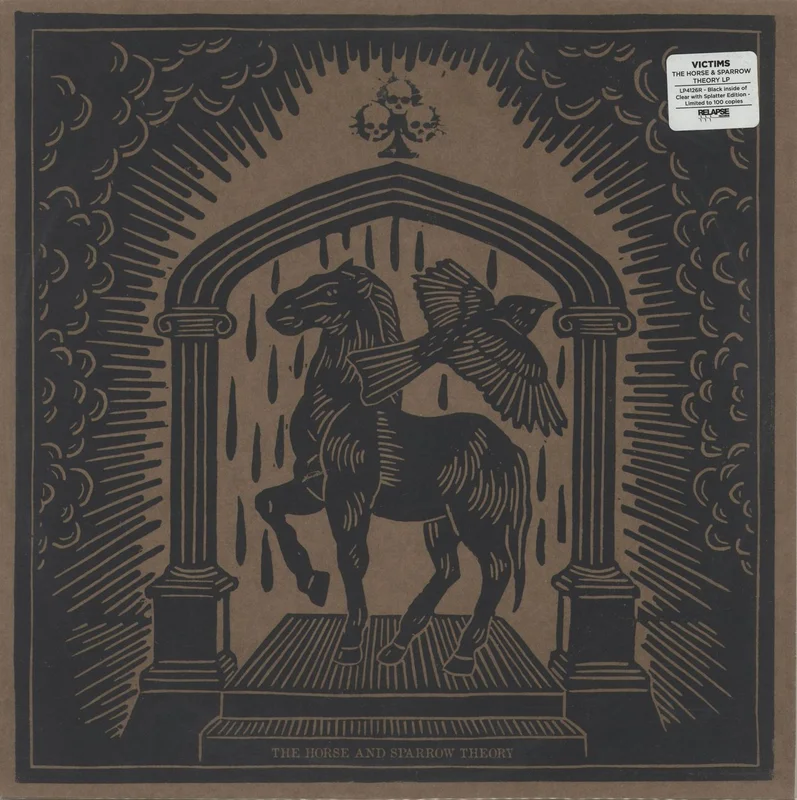 Victims The Horse & Sparrow Theory - Black Inside Clear With Gold / Black Splatter Vinyl US Vinyl LP