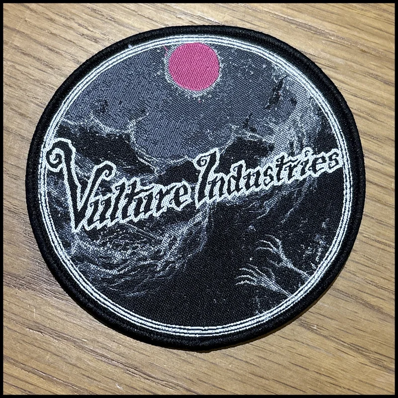 VULTURE INDUSTRIES: official deluxe/limited patch Black border patch