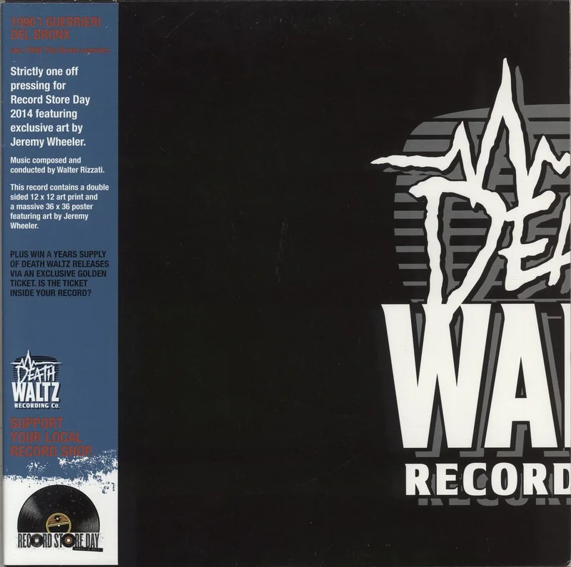 Walter Rizzati 1990 : I Guerrieri Del Bronx - RSD - Red Swirl with Yellow Splatter Vinyl - Obi US Vinyl LP