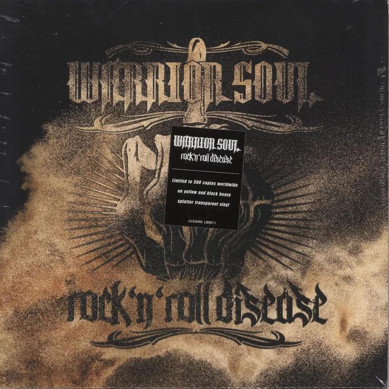 Warrior Soul Rock 'N' Roll Disease - Clear With Yellow & Black Splatter Vinyl - Sealed US Vinyl LP