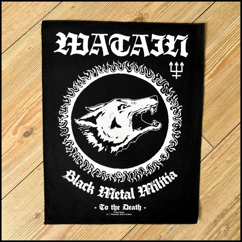 WATAIN: official BLACK METAL MILITIA large back patch