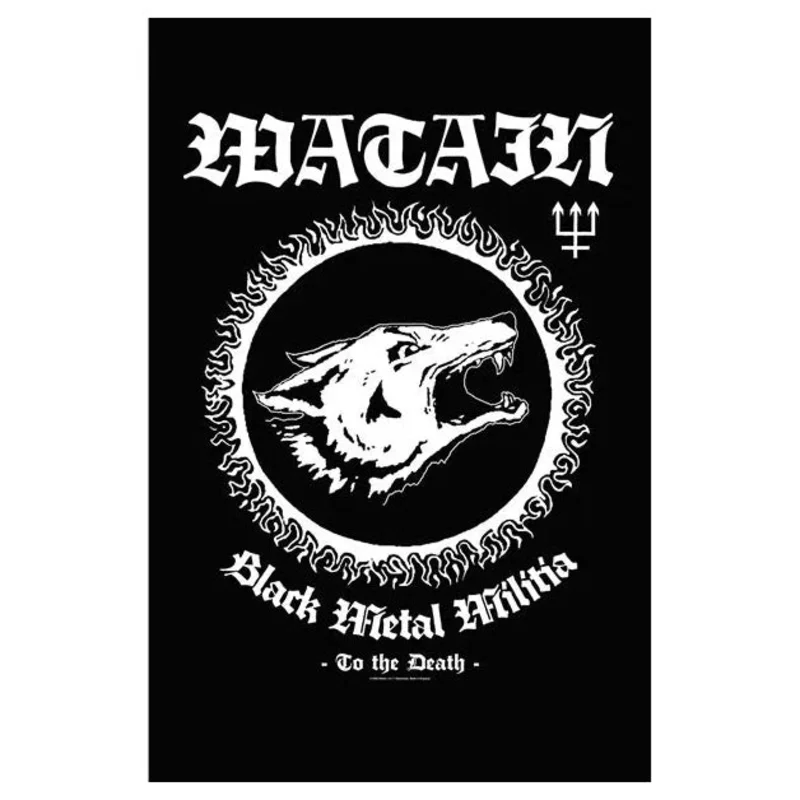 WATAIN: official BLACK METAL MILITIA large flag / textile poster