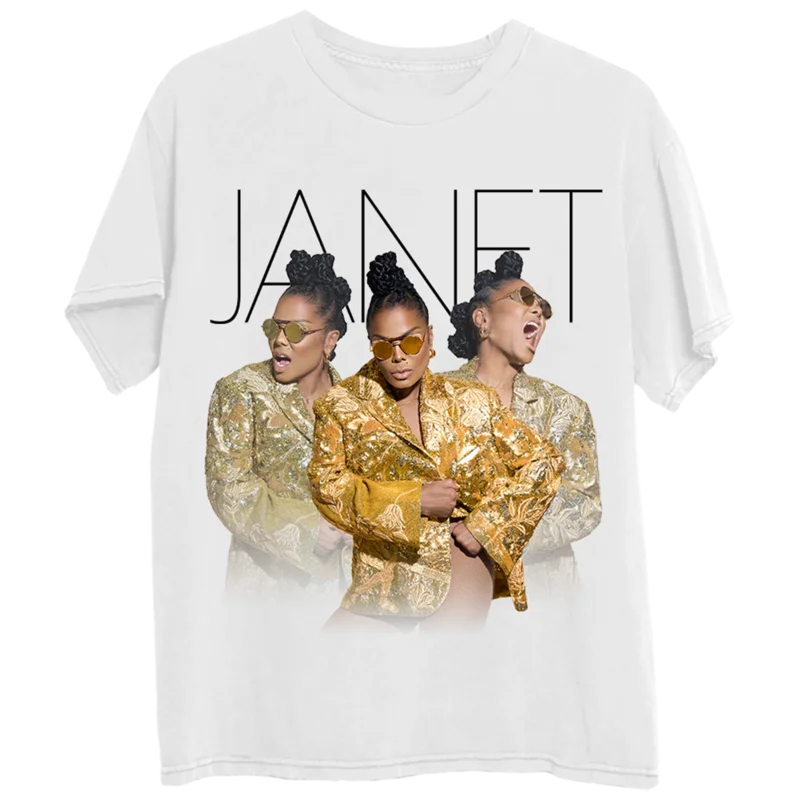 White Triple Janet T-Shirt