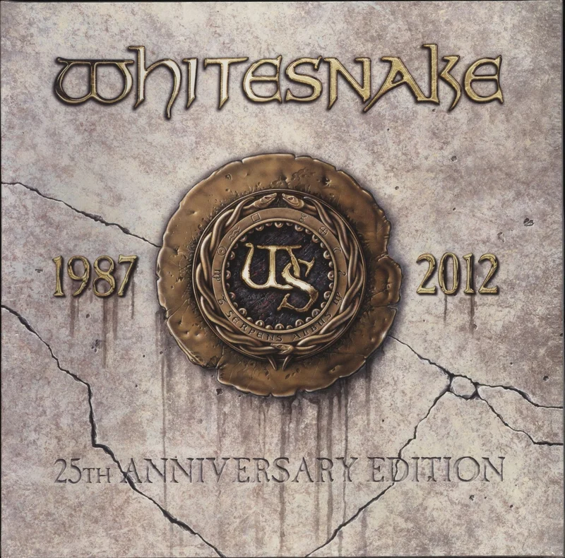 Whitesnake 1987 - 25th Anniversary Edition - White Marble Vinyl - Sealed + Promo Sticker UK Promo Vinyl LP