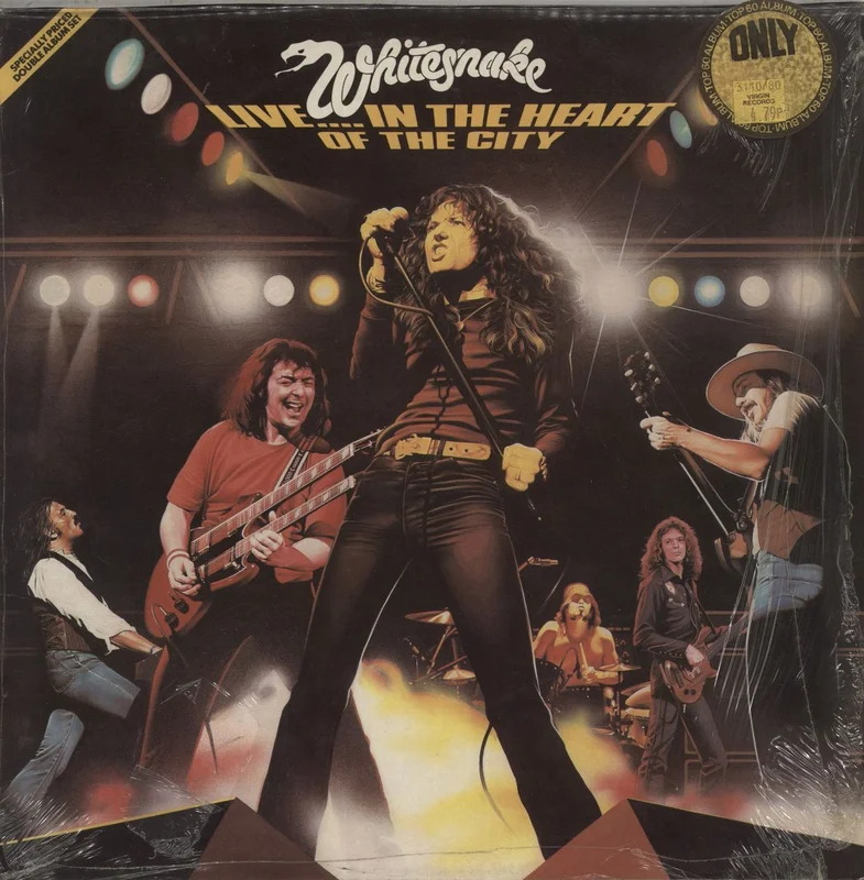 Whitesnake Live.... In The Heart Of The City - Complete - Shrink UK 2-LP vinyl set