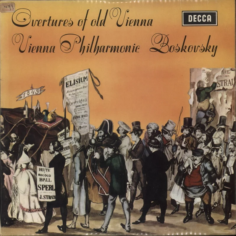 Willi Boskovsky Overtures Of Old Vienna UK Vinyl LP