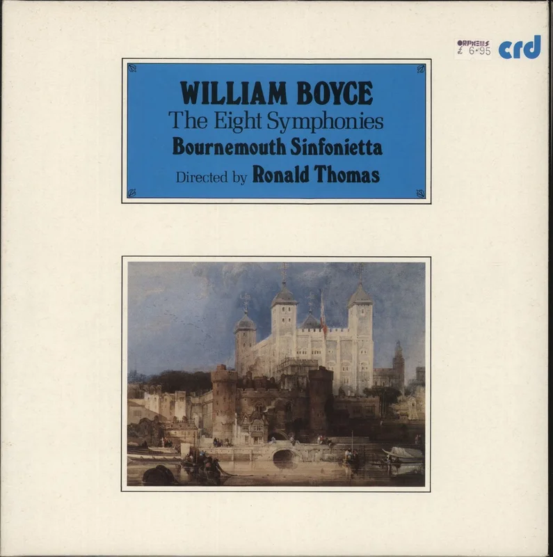 William Boyce The Eight Symphonies UK Vinyl LP