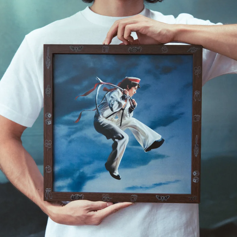 Wishbone Vinyl Frame