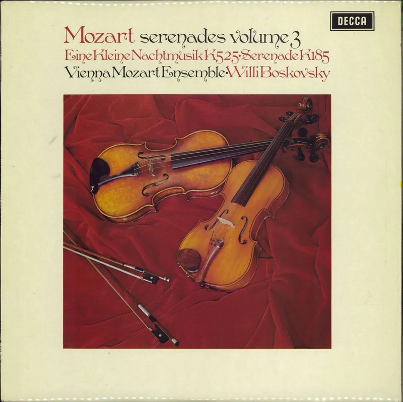 Wolfgang Amadeus Mozart Mozart: Serenades Volume 3 (Eine Kleine Nachtmusik K525  Serenade K185) UK Vinyl LP