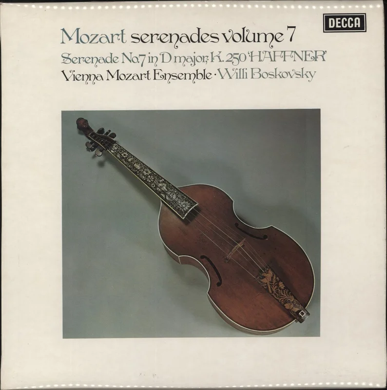 Wolfgang Amadeus Mozart Mozart: Serenades Volume 7, Serenade No.7 In D Major, K.250 "Haffner" UK Vinyl LP