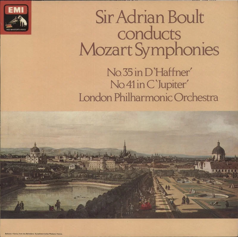 Wolfgang Amadeus Mozart Symphonies No. 35 In D 'Haffner' / No. 41 In C 'Jupiter' UK Vinyl LP