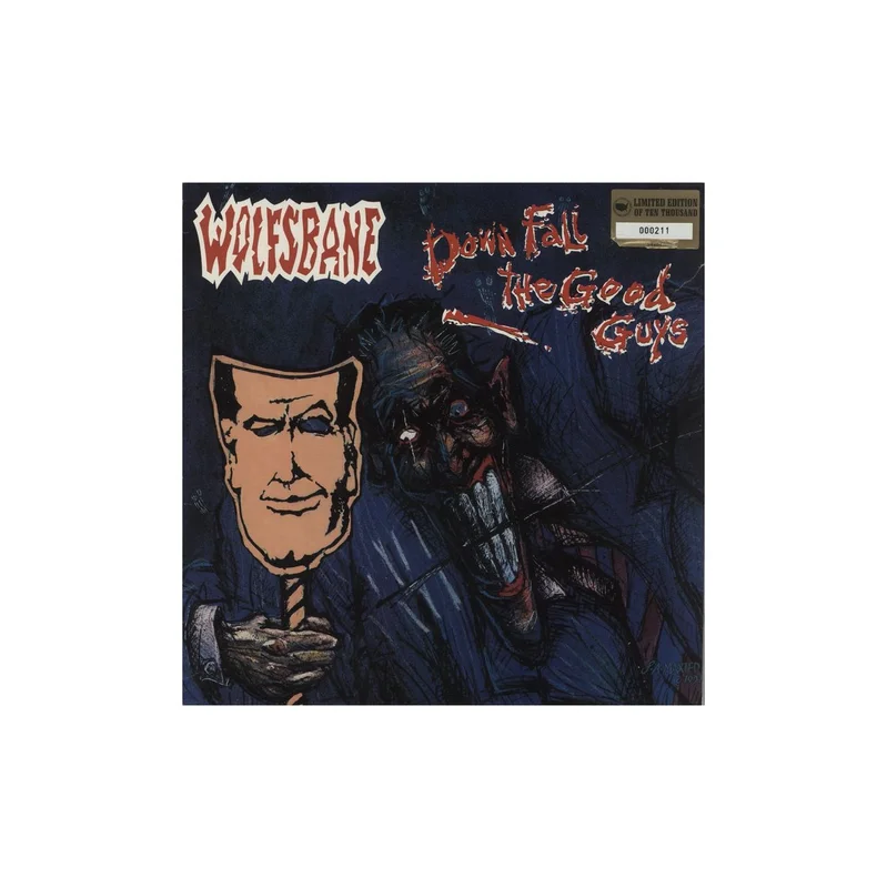 Wolfsbane Down Fall The Good Guys - Numbered - VG UK Vinyl LP