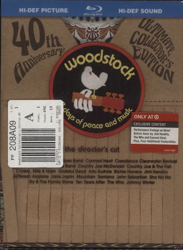 Woodstock Woodstock: 40th Anniversary Ultimate Collector's Edition - Numbered US Blu Ray